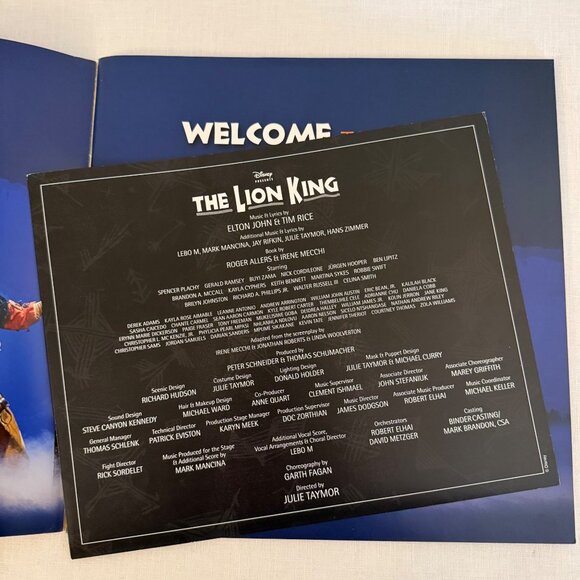The Lion King Rafiki Tour Souvenir Program 2021 2022 Spencer Plachy Cast - Picture 3 of 8